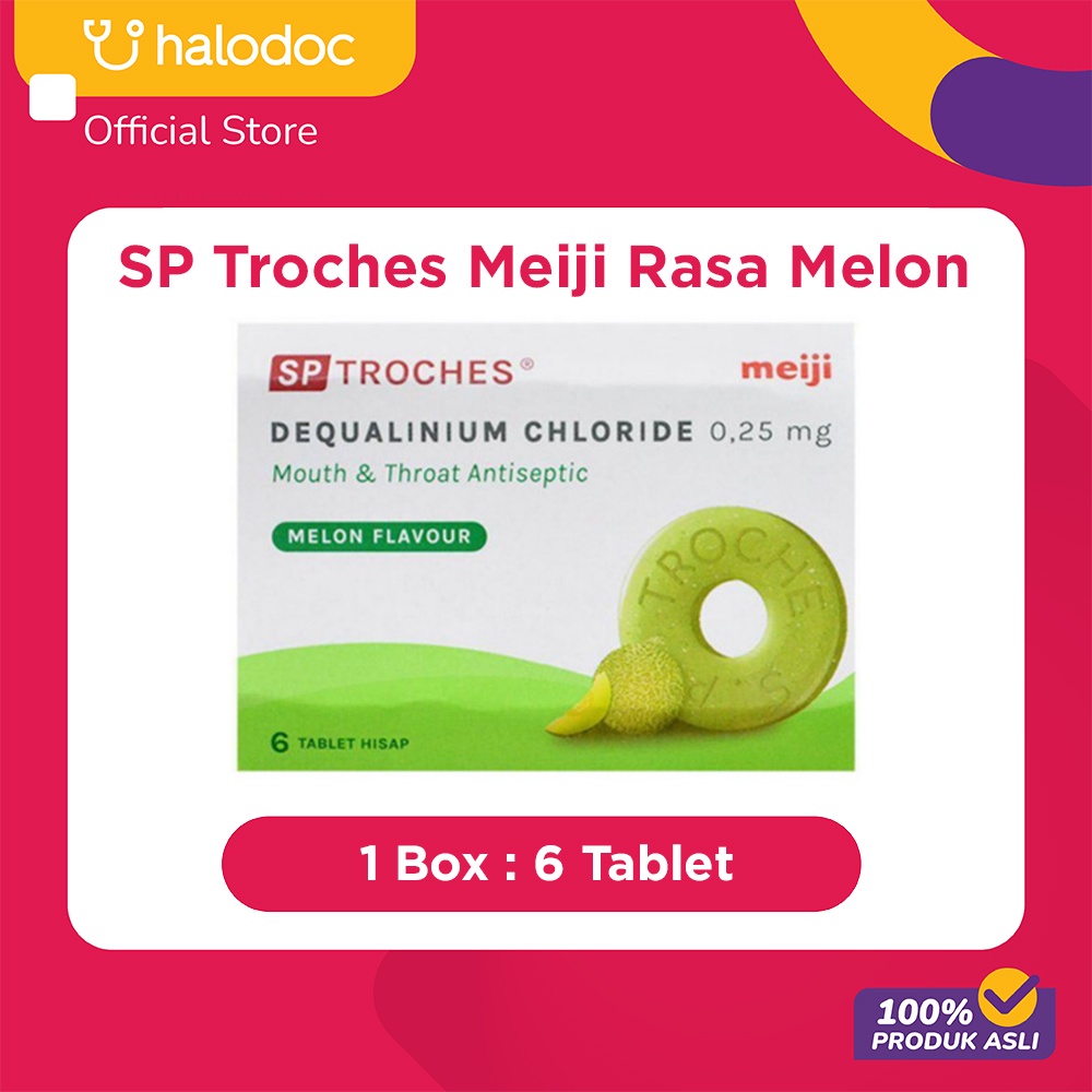 SP Troches Meiji Rasa Melon 6 Tablet