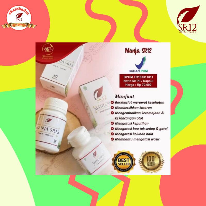 TERLARIS... SR12 Manjakani Aceh Jamu Herbal / Promil Keputihan Kista Miom Gangguan Hormon