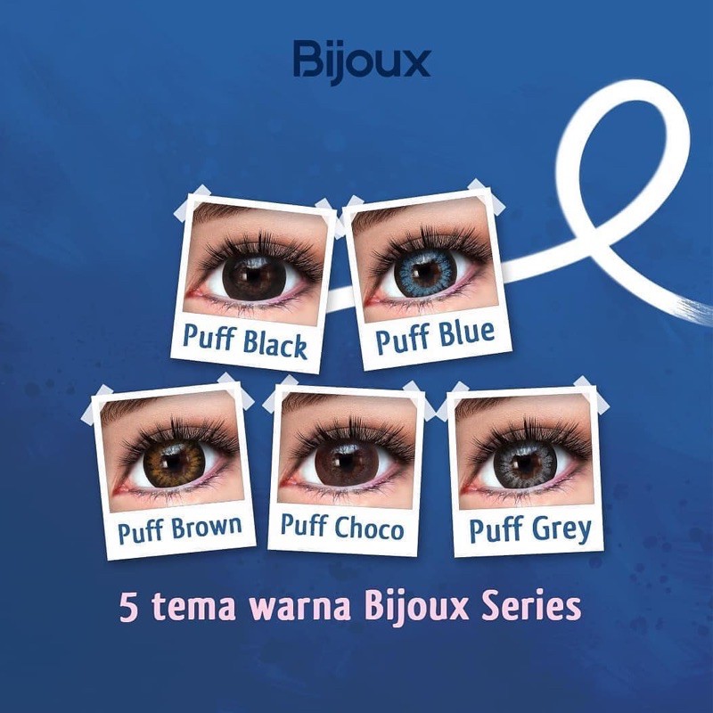 Softlens Bijoux Puff Big Eye Series free lencase Bursasoftlens