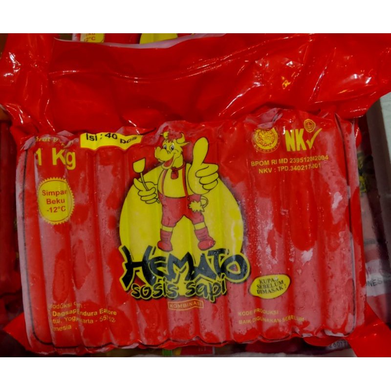 

Hemato Sosis Sapi 40's 1kg