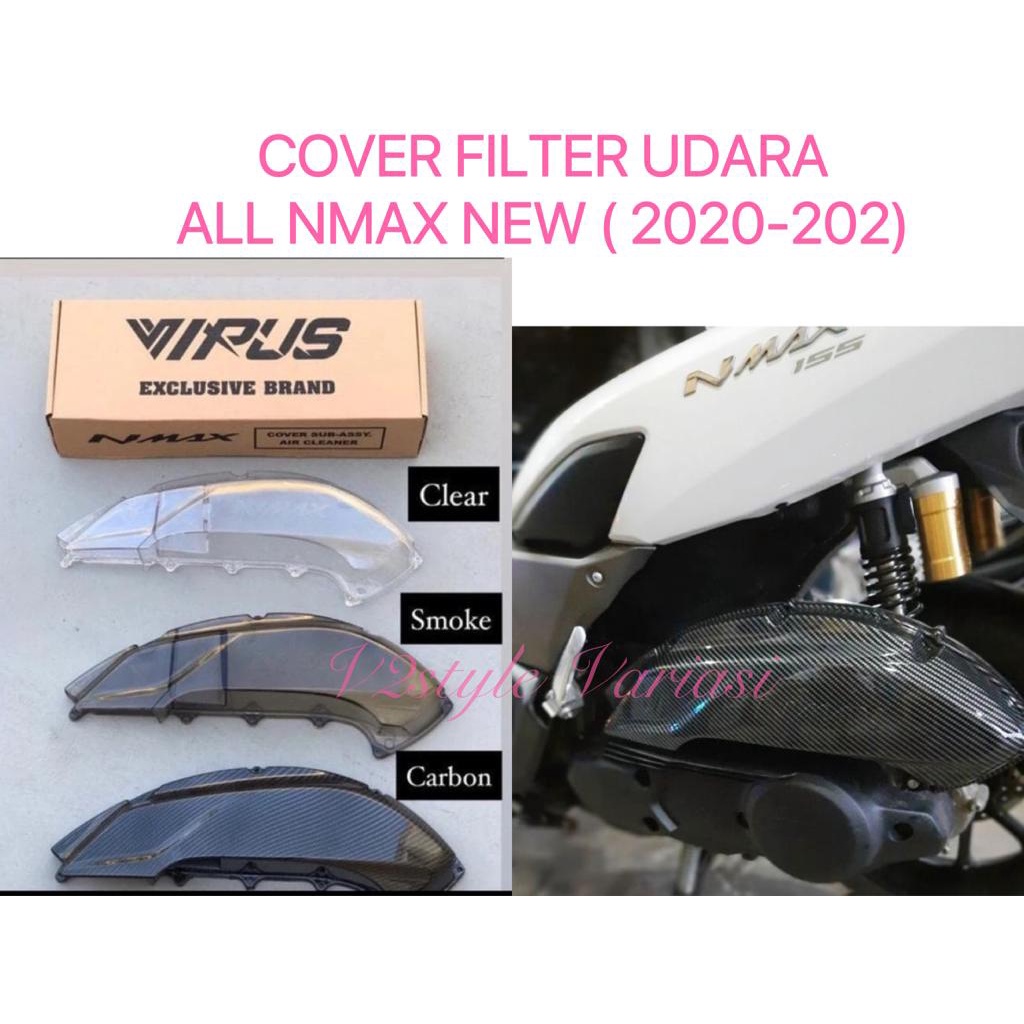 TUTUP COVER FILTER UDARA NMAX NEW 2020 2021 2022 HAWA NMAX 155 BARU ORIGINAL 100% COVER FILTER HAWA CARBON NMAX NEW 2020 2021 2022 HAWA / FILTER UDARA VELOSCOPE YAMAHA NMAX NEW CARBON TUTUP COVER BOX FILTER OXYGEN AIR FILTER BOX BAK MESIN FILTER CVT