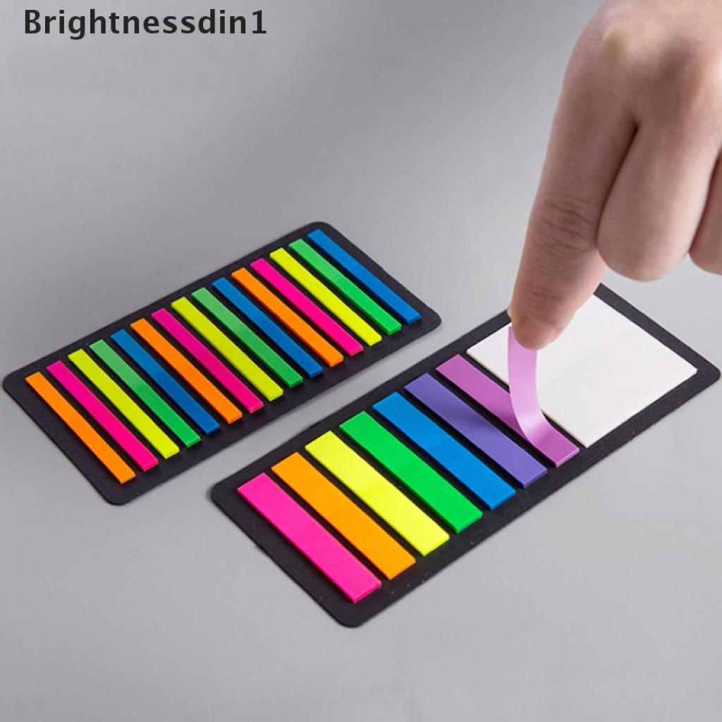 160 / 300pcs Sticky Notes Transparan Fluorescent