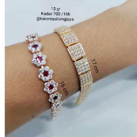 Gelang Emas Permata Kadar 700 /16k