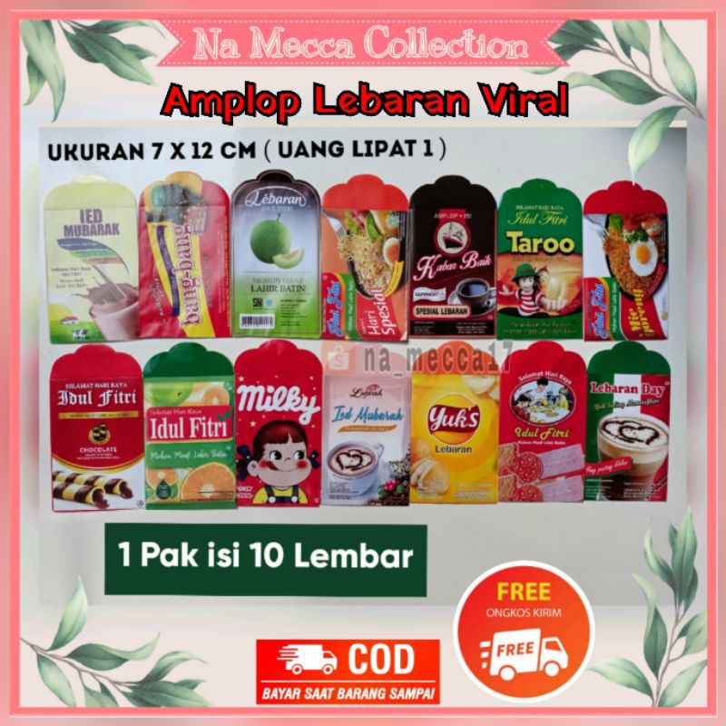 

Amplop Lebaran Viral 1 pack isi 10 pcs