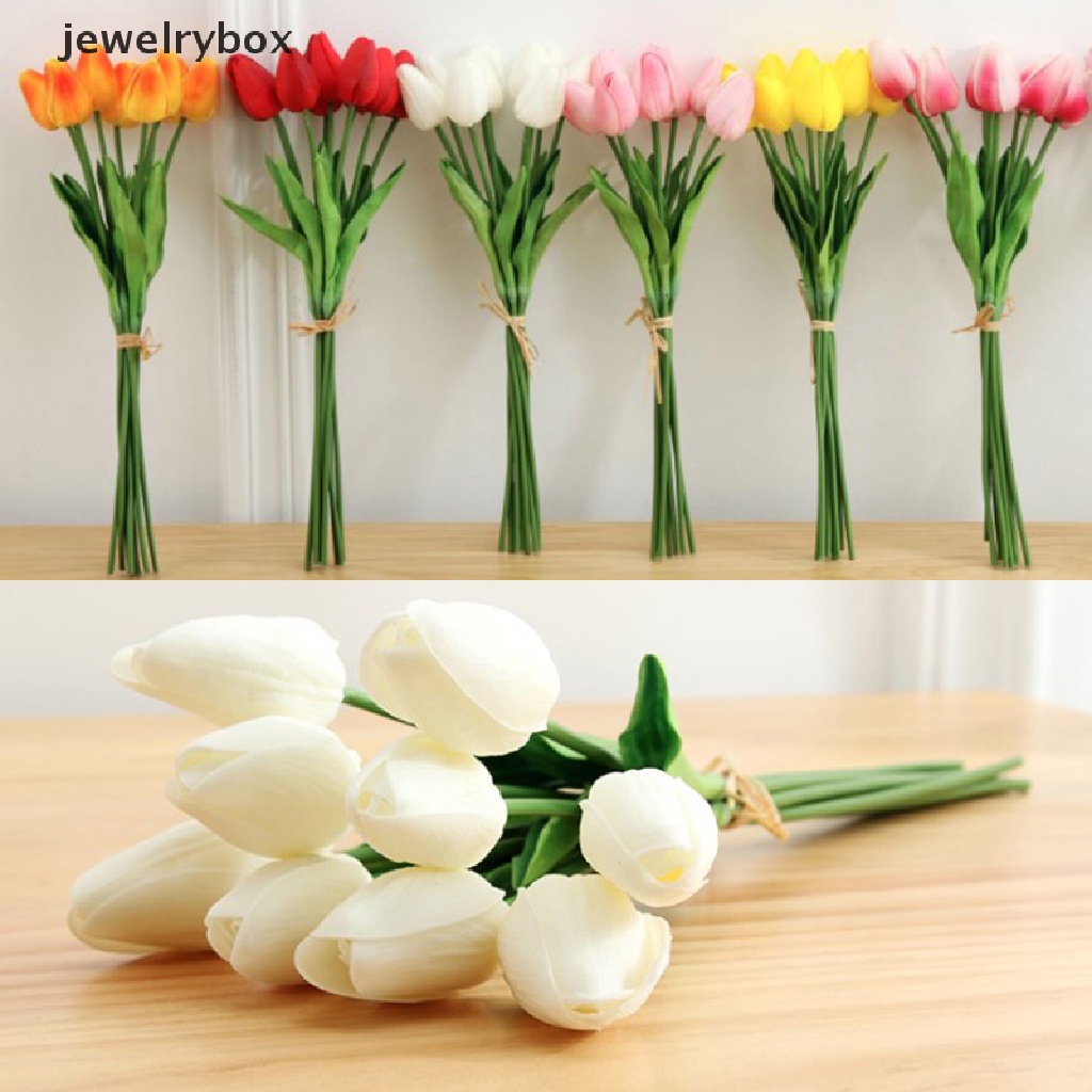 (jewelrybox) Buket Bunga Tulip Imitasi Untuk Dekorasi Rumah / Pesta Pernikahan