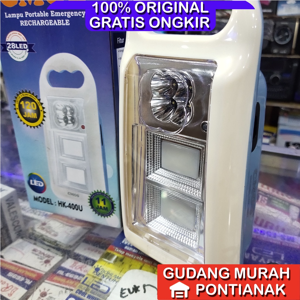 Emergency CMOS HK 400 U Lampu Darurat ASLI Tahan Lama dan Awet 400U