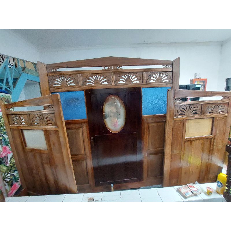 sketsel penyekat kayu jati