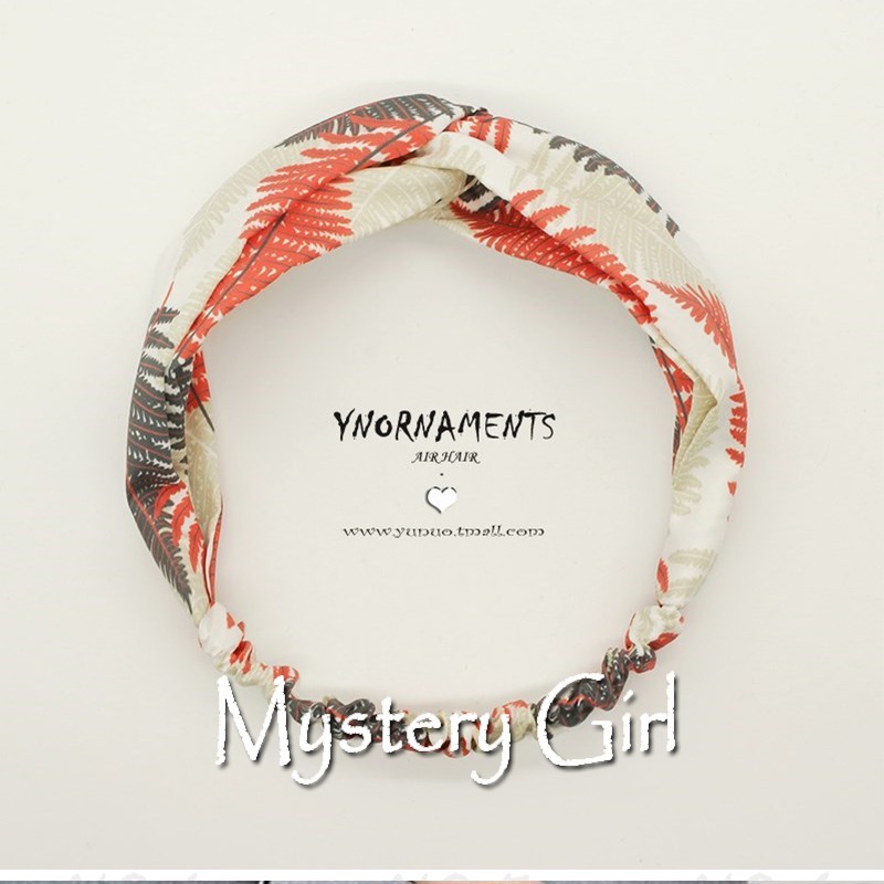 Mysterygirl - Jepit Rambut BANDANA POLOS RAMBUT ALA KOREA BANDA RAMBUT WANITA AKSESORIS Rambut  Motif Bunga Kekinian Import COD