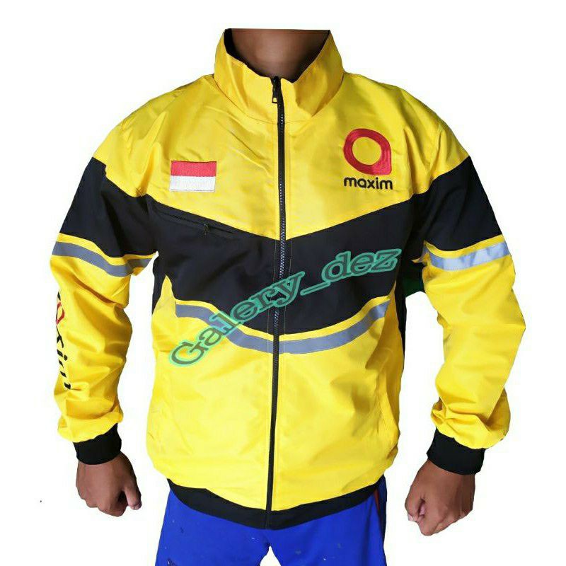jaket Maxim bomber model V jaket ojek online maxim