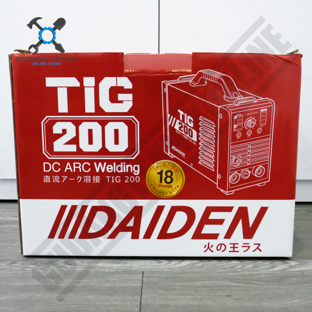 Daiden Tig 200 / Mesin Las Argon DAIDEN TIG200 PULSE / Trafo Las Argon DAIDEN TIGI TIG-200 PULSE