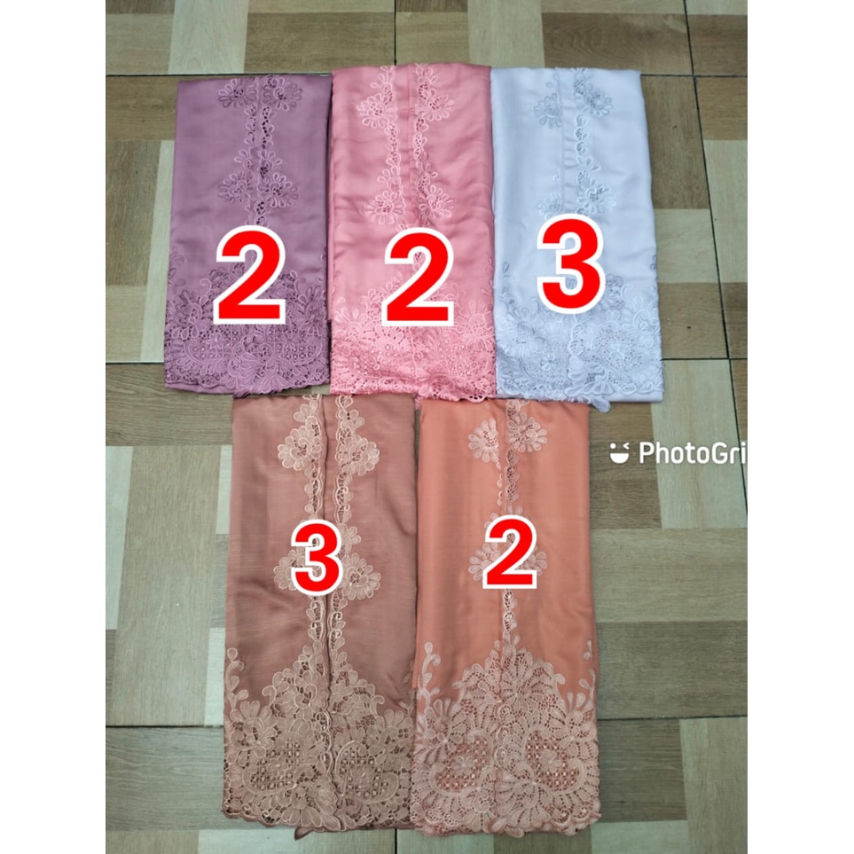 BAHAN BAJU KEBAYA BORDIR MANUAL Baloteli Toyobo Katun Sulam Embroidery