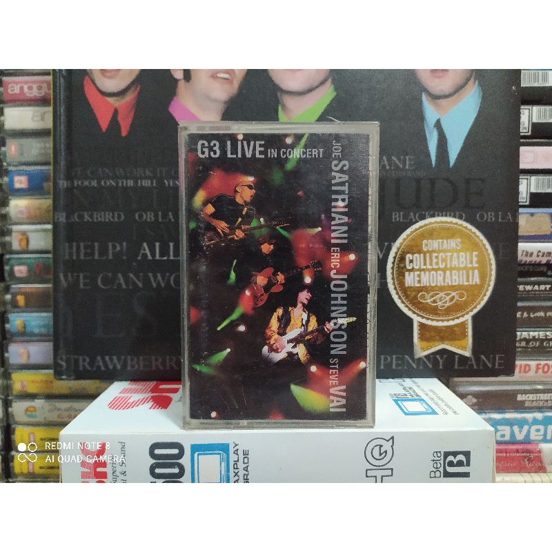Kaset Pita - Joe Satriani, Eric Johnson, Steve Vai - G 3 Live In Concert