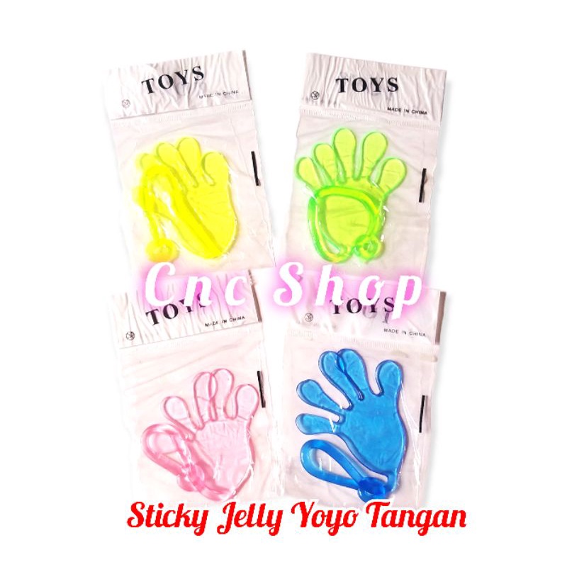 Mainan Sticky Jelly Yoyo Tangan Lucu Unik bisa Nempel Prank Toys Murah