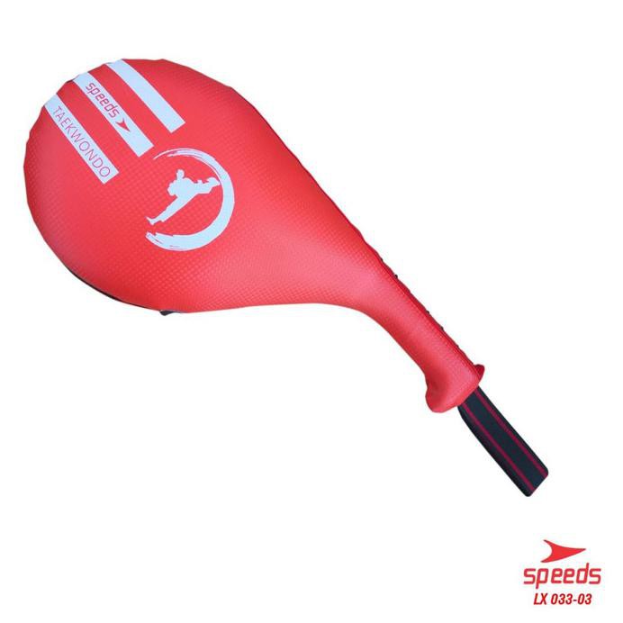 Taekwondo Double Foot Tinju Target Alat Sasaran Tendang Dewasa 033-3 - Merah