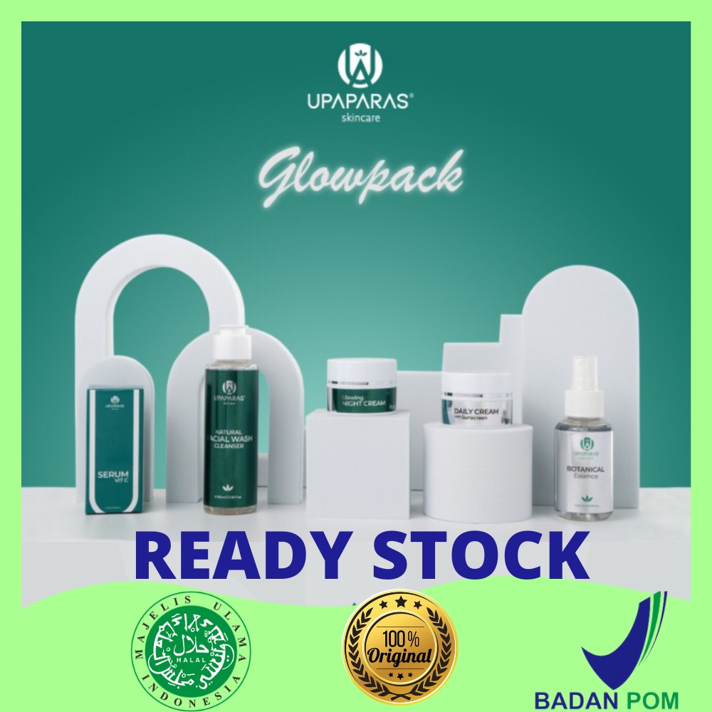 Paket Skincare  Ibu Hamil Menyusui Perawatan Wajah Upaparas Glowpack Original BPOM