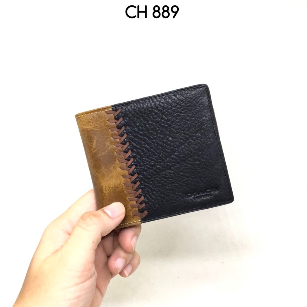 dompet kulit pria CH Rib&amp;Repair super premium full kulit sapi grade A