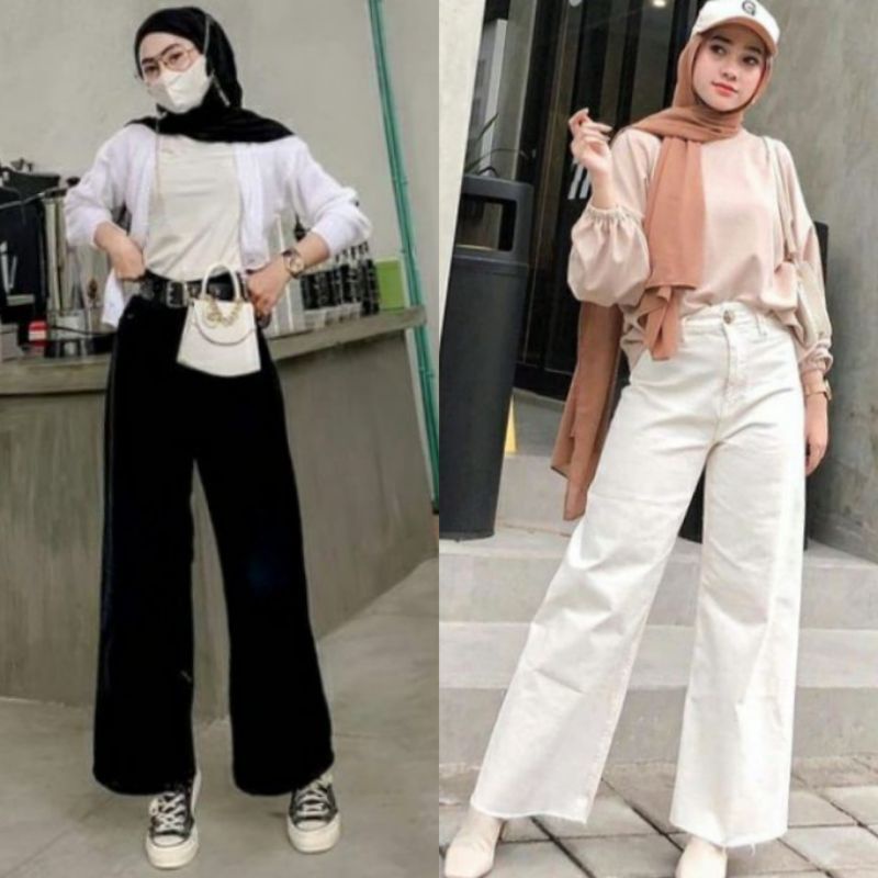 CELANA JEANS DENIM WANITA//CELANA PANJANG//CELANA BOYFREIND WANITA//KULOTJEANS WANITA HIGHT WAIST//CELANA KULOT JEANS  WANITA PUTIH//JINS DENIM HIGHWAIST CEWEK//CULLOTE CEWEK CUTBRAY KOREAN STYLE