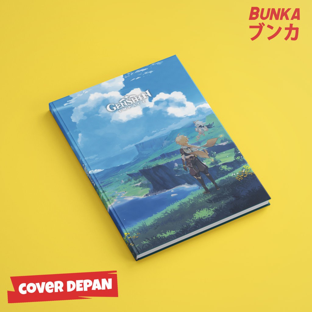 

Notebook Anime Game Genshin Impact Hardcover A5 Fullcover Buku Tulis Catatan Note Agenda Planner