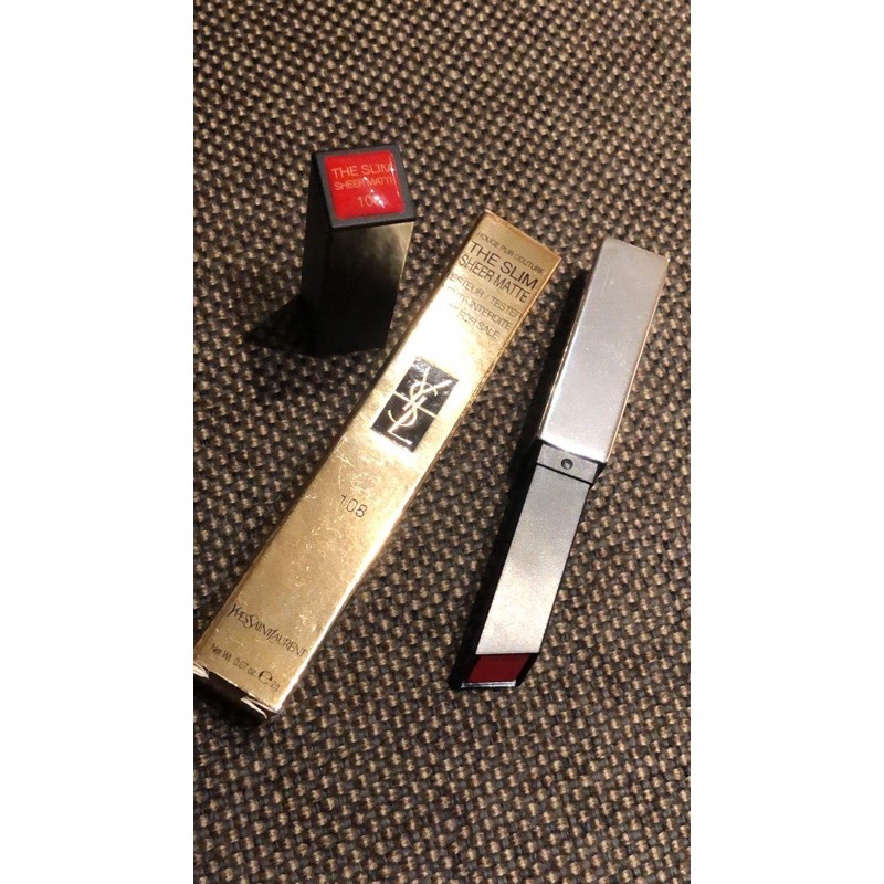 YSL slim sheer matte lipstick tester