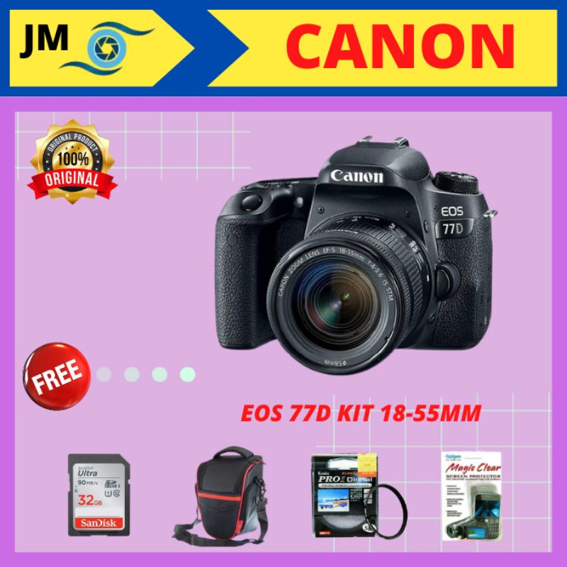 Camera Canon 77D Kit 18-55mm