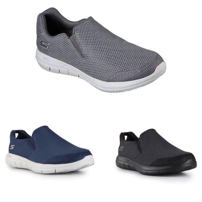 promo sale garansi termurah skechers men goflex go flex 2 completion - abu-abu muda, 44 terbaru