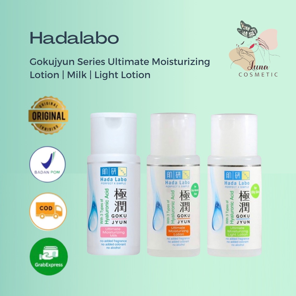 HADA LABO Gokujyun Series Ultimate Moisturizing Premium Lotion | Milk | Light Lotion Hadalabo