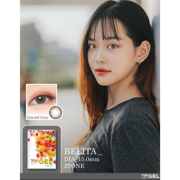 SOFTLENS TOPGEL BELITA ALMOND GREY (NORMAL S/D -10,00 15mm)