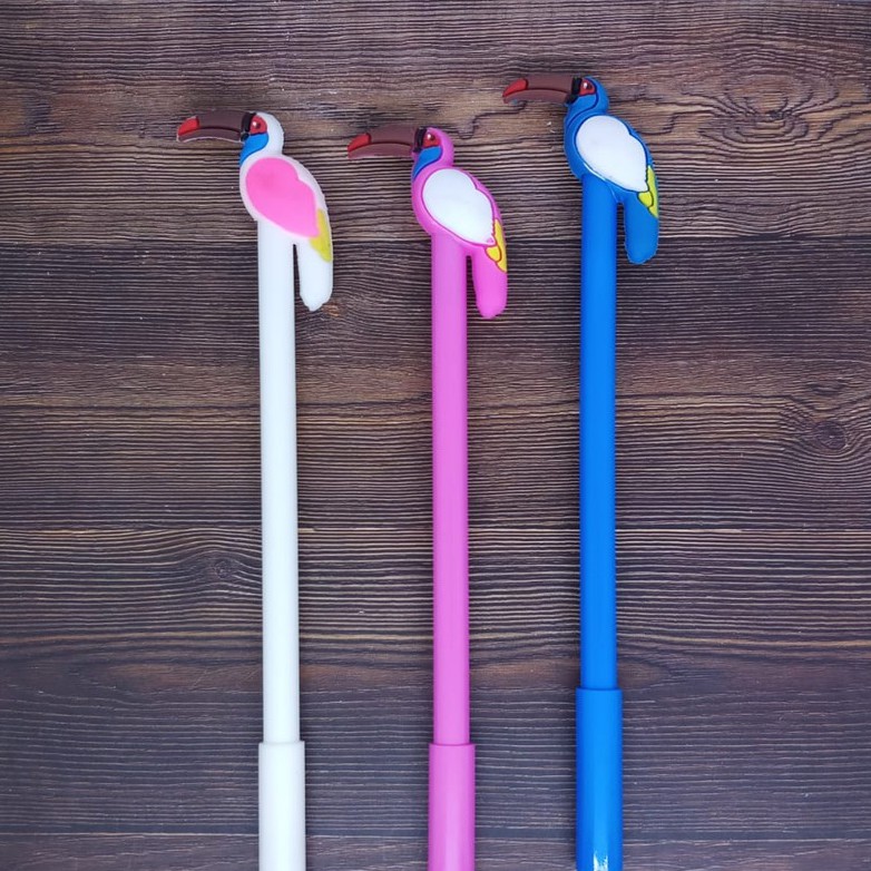 

(3PC) Pulpen Pena Karakter Bentuk Kepala Toucan Lucu Bolpen Karakter Unik Pulpen Karakter Gel Imut Pulpen Gel Pena