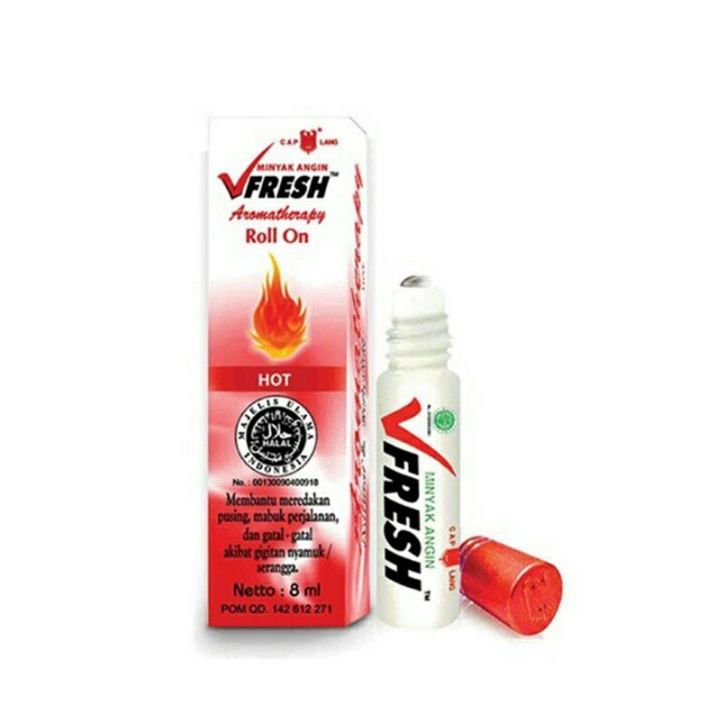 VFRESH Minyak AnginAromatherapy Roll On Hot 8 ml