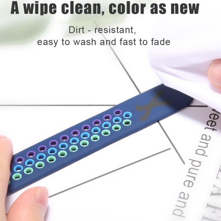 Sangat Nyaman.. Nike Sports Rainbow iwatch strap for Series 6 5 4 3 2 1 SE Tali iwatch 38mm / 40mm 4