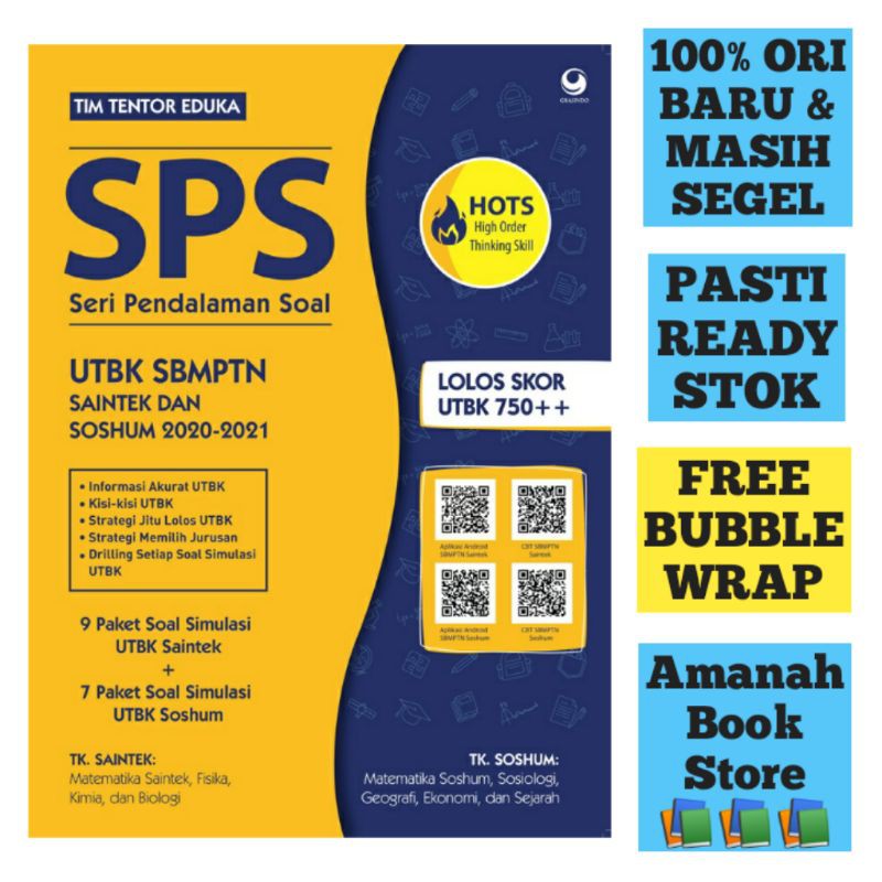 Seri Pendalaman Soal Sps Utbk Sbmptn Saintek Dan Soshum 2020 2021 Shopee Indonesia