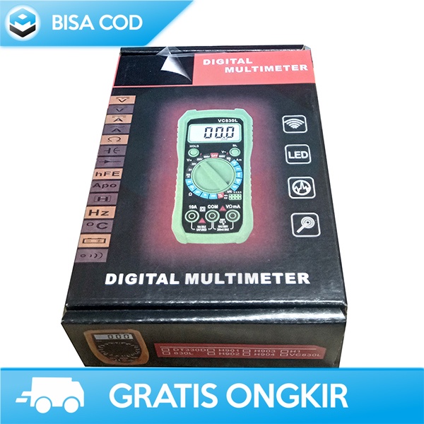 AVOMETER TESTER DIGITAL MINI MULTITESTER JUNEJOUR XL830L PORTABLE ORI