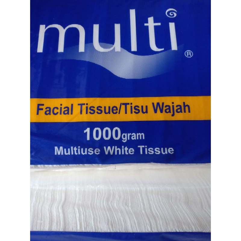 Tissue Facial MULTI 1000gr /Multiuse white tissue 1 kg/ tisue wajah serbaguna multi 1000 gr/tisu 1kg