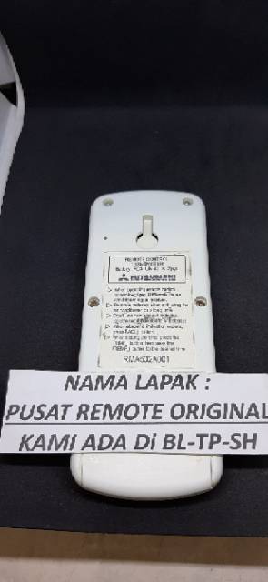 REMOTE REMOT AC MITSUBISHI RMA502A001 ORIGINAL ASLI