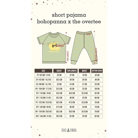 Short Pajama Bohobaby Boho Baby Bohopanna x The Overtee