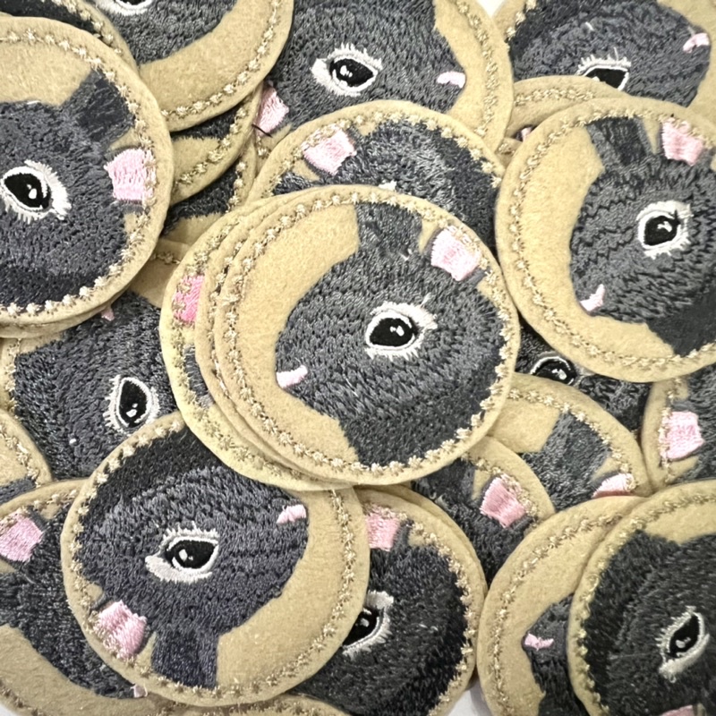 Patch Bordir Animal, Burung, Kelinci