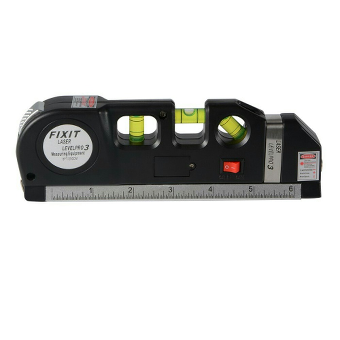 FIXIT LEVEL PRO3 Meteran Laser Infrared Waterpass Vertikal Horizontal manual 250cm