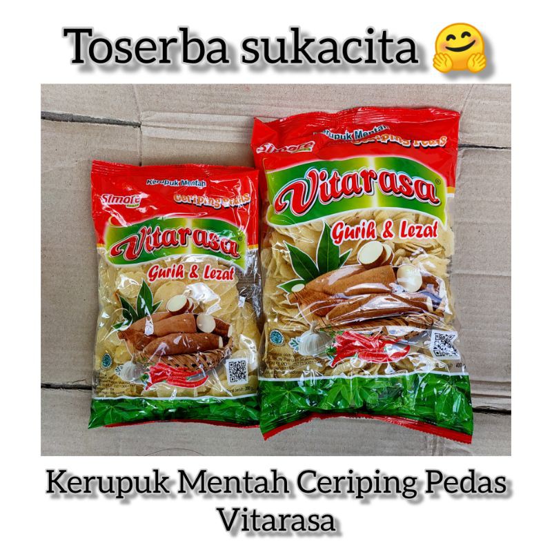 Kerupuk Mentah Ceriping Pedas . Vitarasa