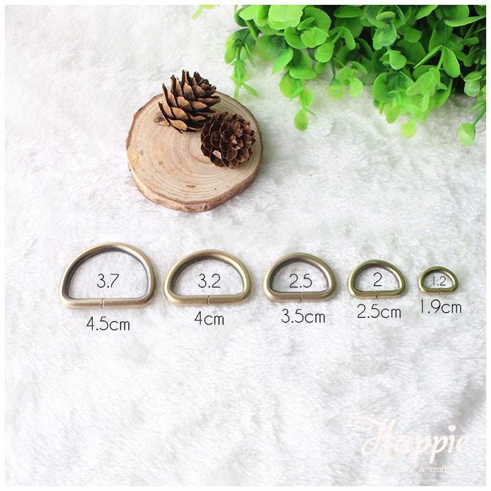 [RSM020] D Ring 4.5cm/4cm/3.5cm, DIY Ring D, Ring Tas, Ring Handle