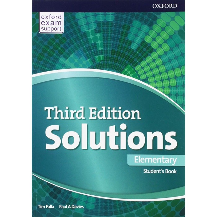 

Solutions : Elementary (Third Edition) - Student Book (Oxford)