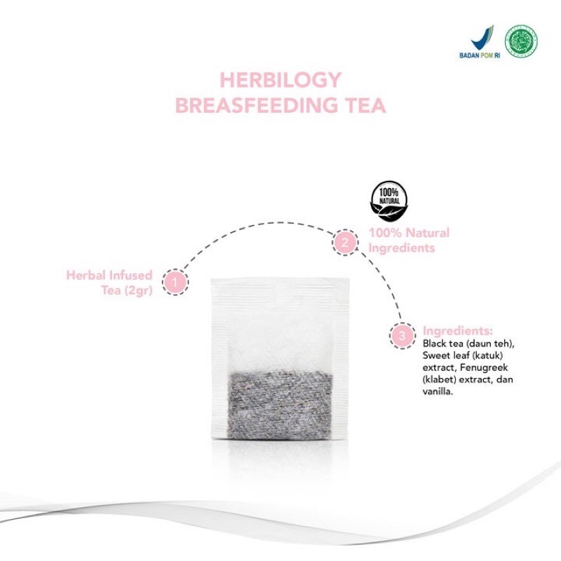 HERBILOGY BREASTFEEDING TEA / PELANCAR ASI, 20teabags