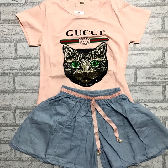 Setelan Anak Gucci Cat