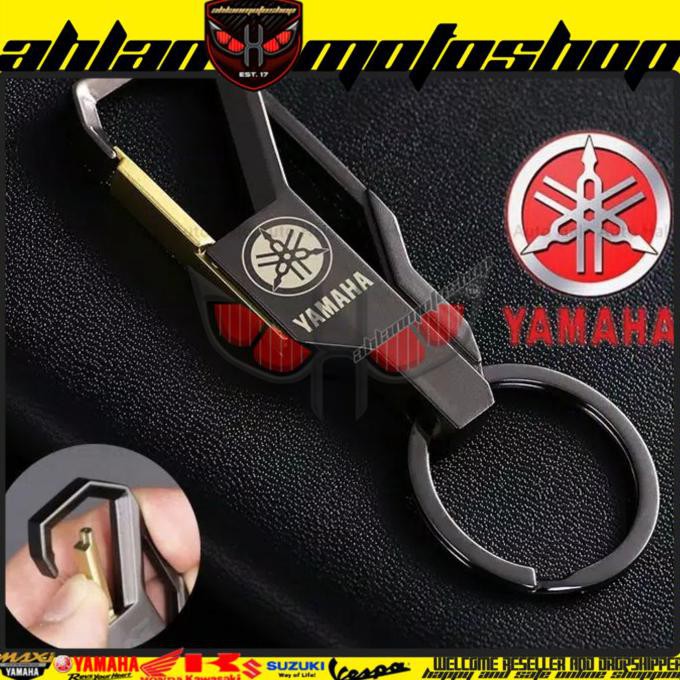 Gantungan Kunci Motor Logo Yamaha Xride Mio M3 Fino Gear Nouvo Soul Gt - Logo Yamaha