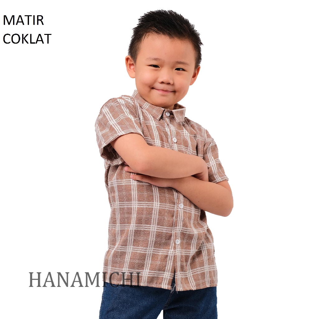 Hanamichi MATIR Baju Kemeja Anak Lengan Pendek