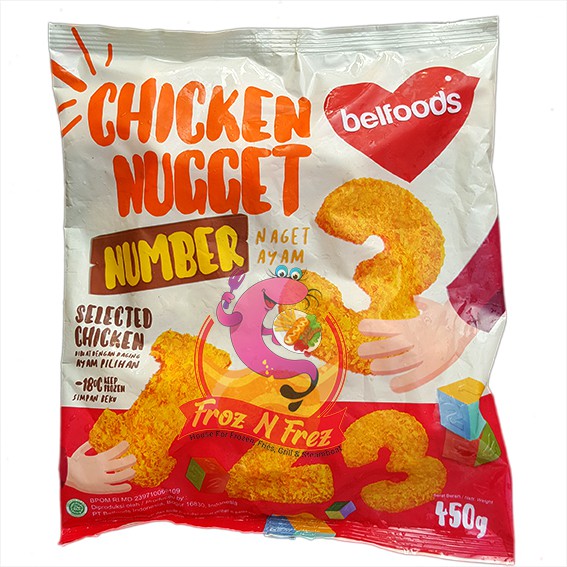 

BELFOODS FAVORITE Chicken Nugget Number 450 Gram