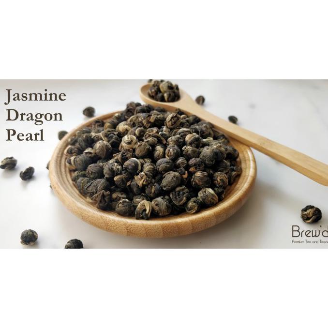 

[[BISA COD]] Premium Green Tea Jasmine Dragon Pearl - Teh Melati mutiara 50g 50 gr PROMO Kode 641