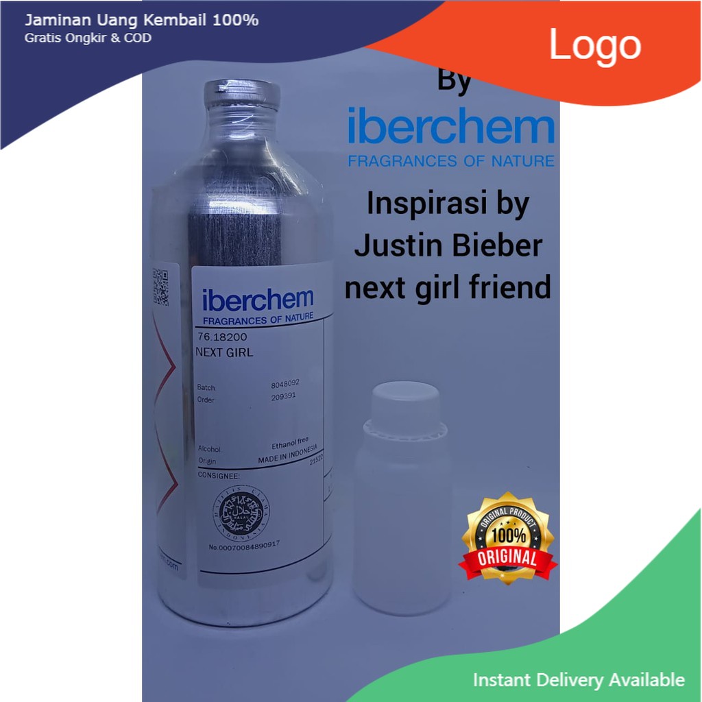 PARFUME NEXT GIRL BIBT PARFUM MURNI KEMASAN 100ML, BY IBERCHEM, ispirasi by justin bieber next girl 