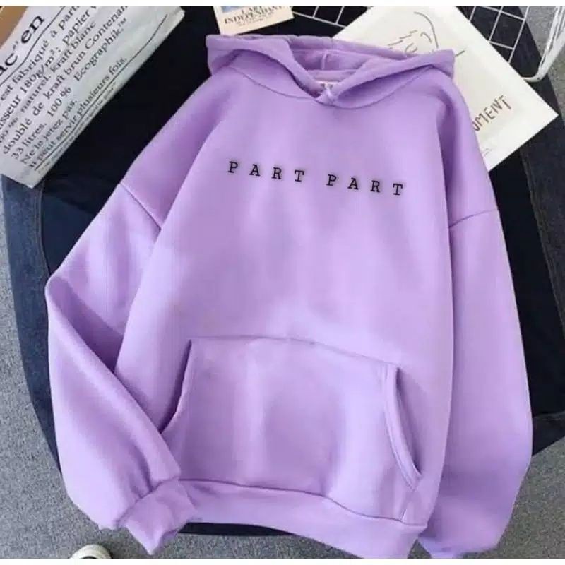 Sweater Hoodie Wanita Partpart Sweater Fleece Terlaris kekinian-1