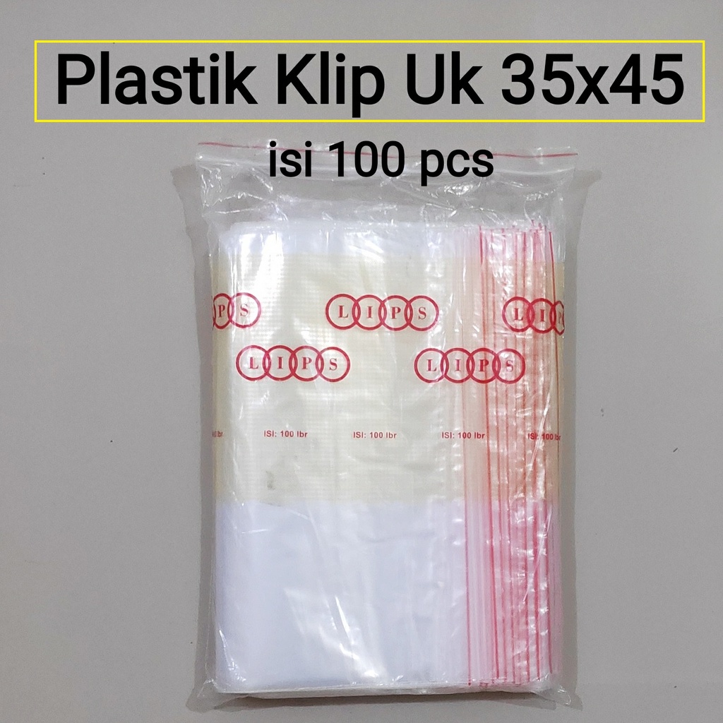 Plastik Klip Uk 35x45 cm - Plastik Zipper lock, Plastik klip Baju, Plastik Packing Klip