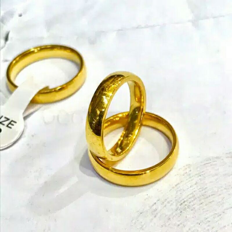 Cincin Viral dilapisi emas 24k